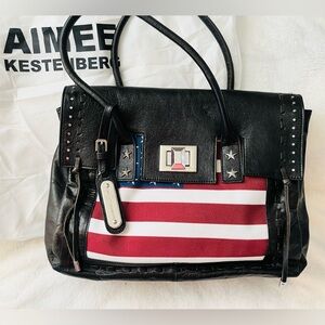 Aimee Kestenberg Leather American Flag Tote Bag 🇺🇸
